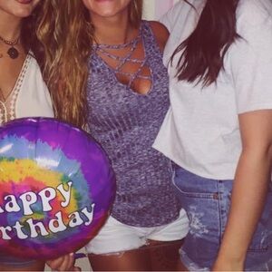 Cross-Chest Tank Top